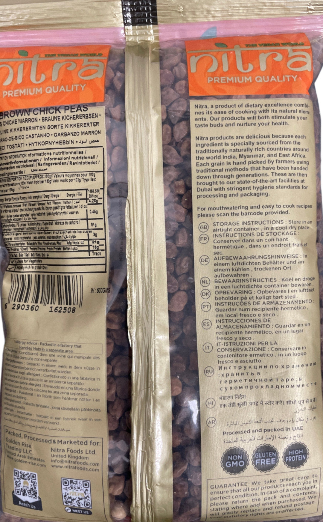 Nitra Chick Peas Kala Chana 500g Buy 1 Get 1 Free Mix & Match