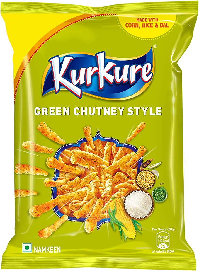 Kurkure Green Chutney 68g 2 For £1.20