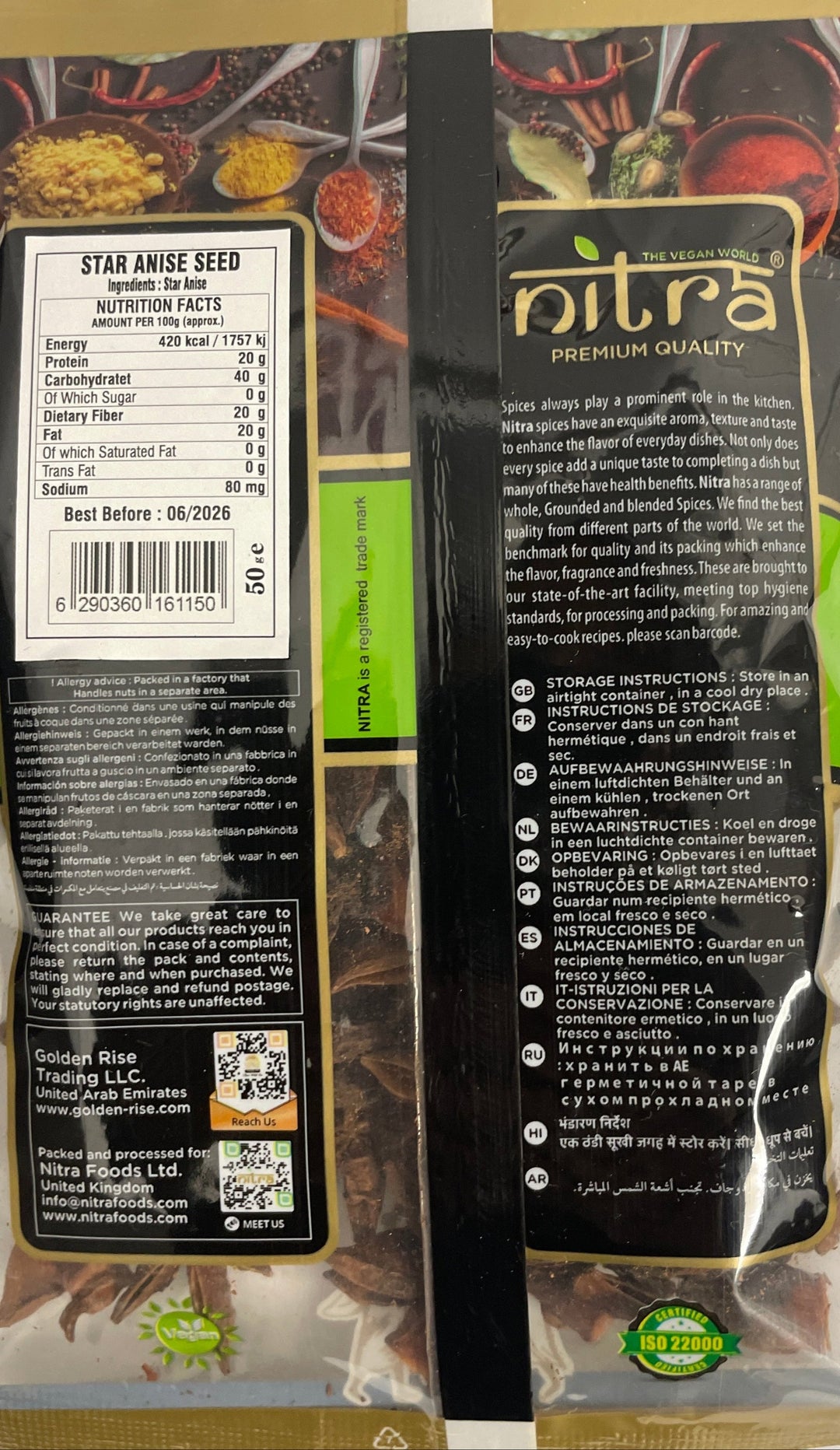 Nitra Badian Star Ani Seed 50g