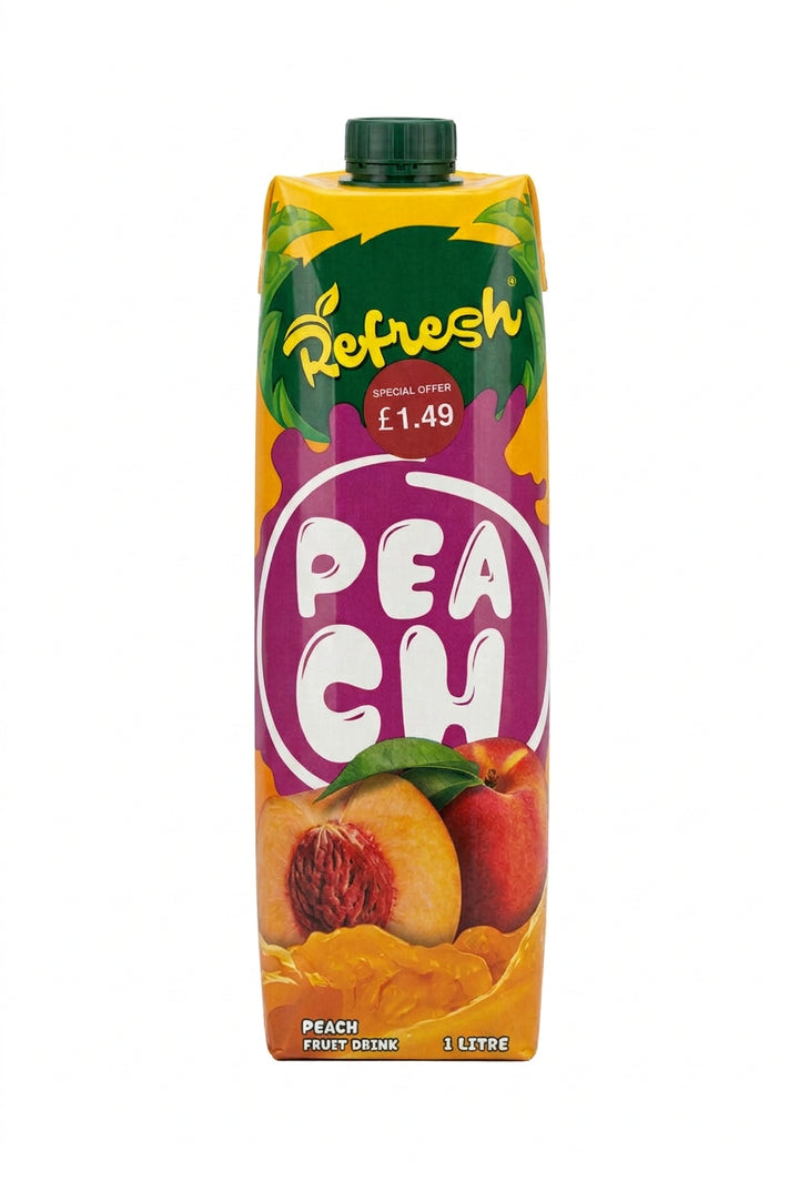 Refresh Fruit Drink Peach 1ltr
