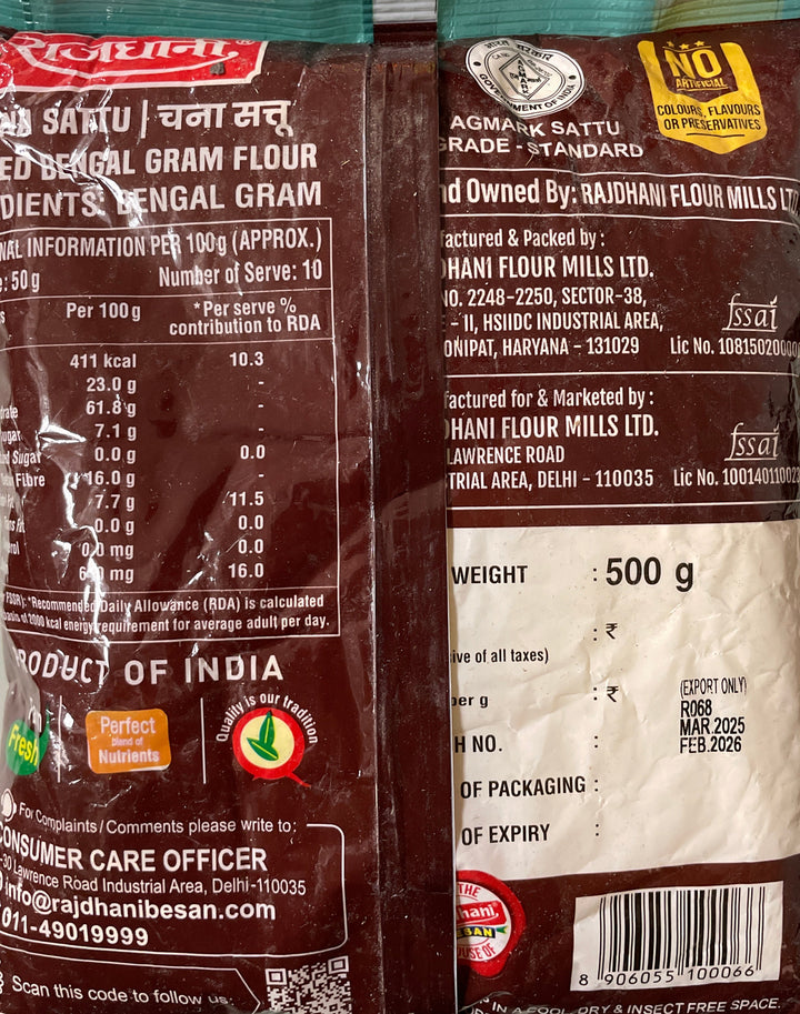 Rajdhani Chana Sattu 500g