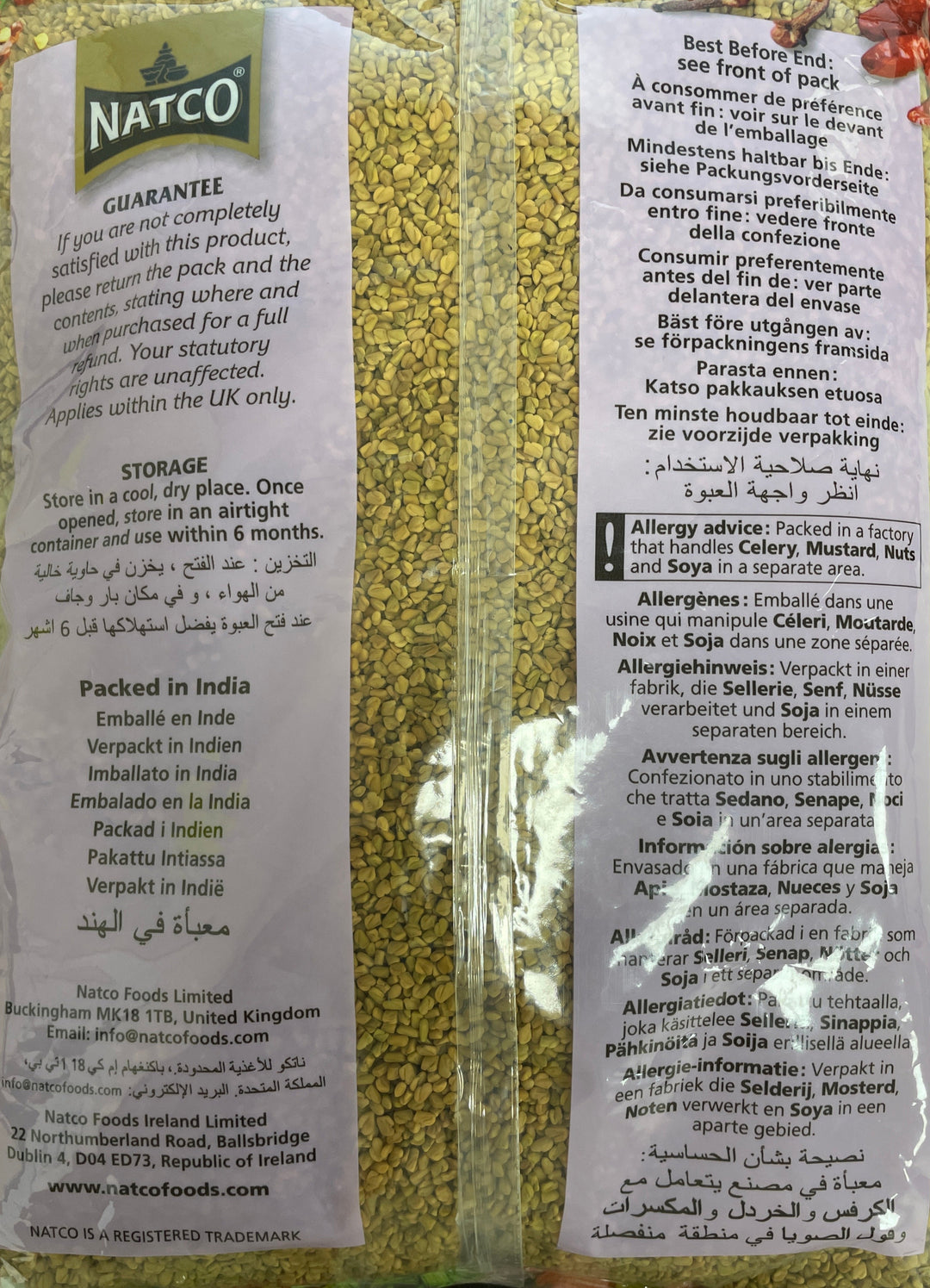 Natco Methi Fenugreek Seeds 2Kg