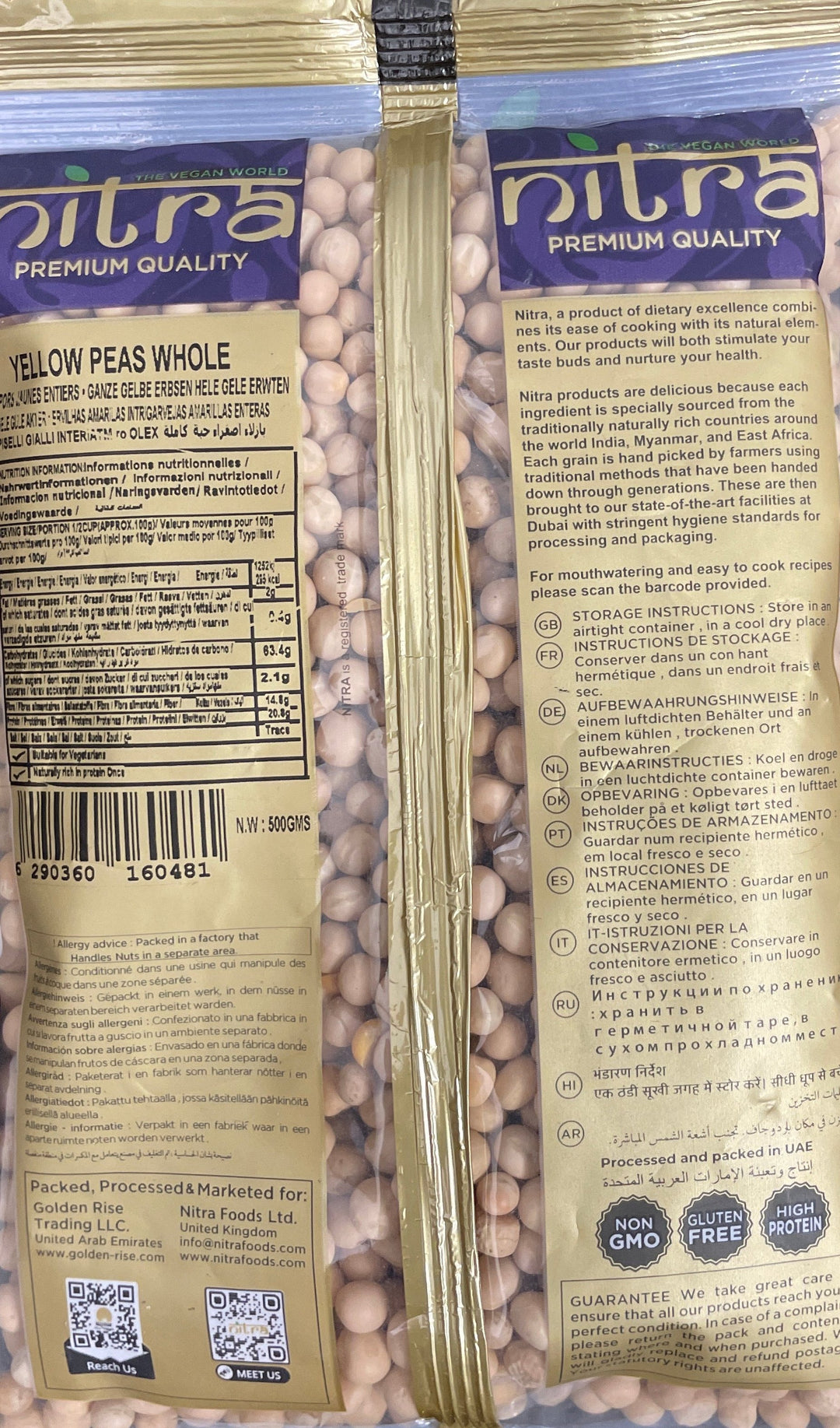 Nitra Yellow Peas Whole 500g Buy 1 Get 1 Free Mix &amp; Match
