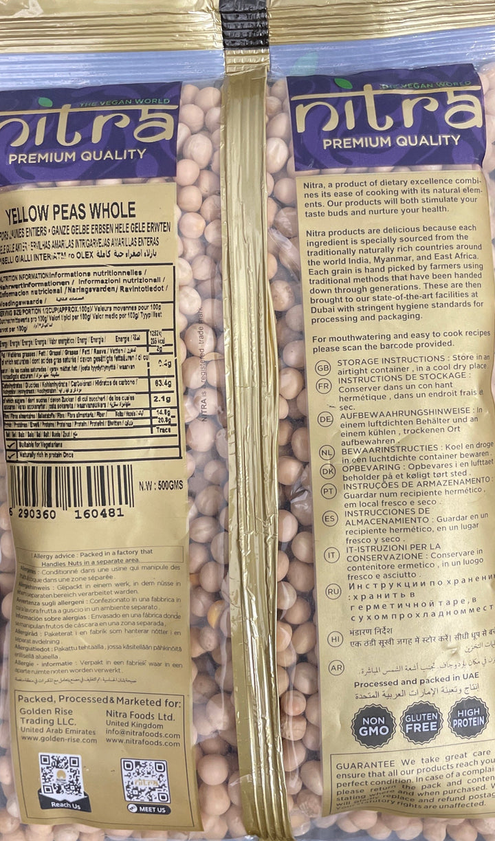 Nitra Yellow Peas Whole 500g Buy 1 Get 1 Free Mix &amp; Match