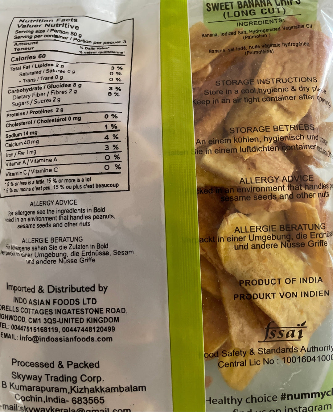 Malabar Choice Sweet Banana Chips 150g