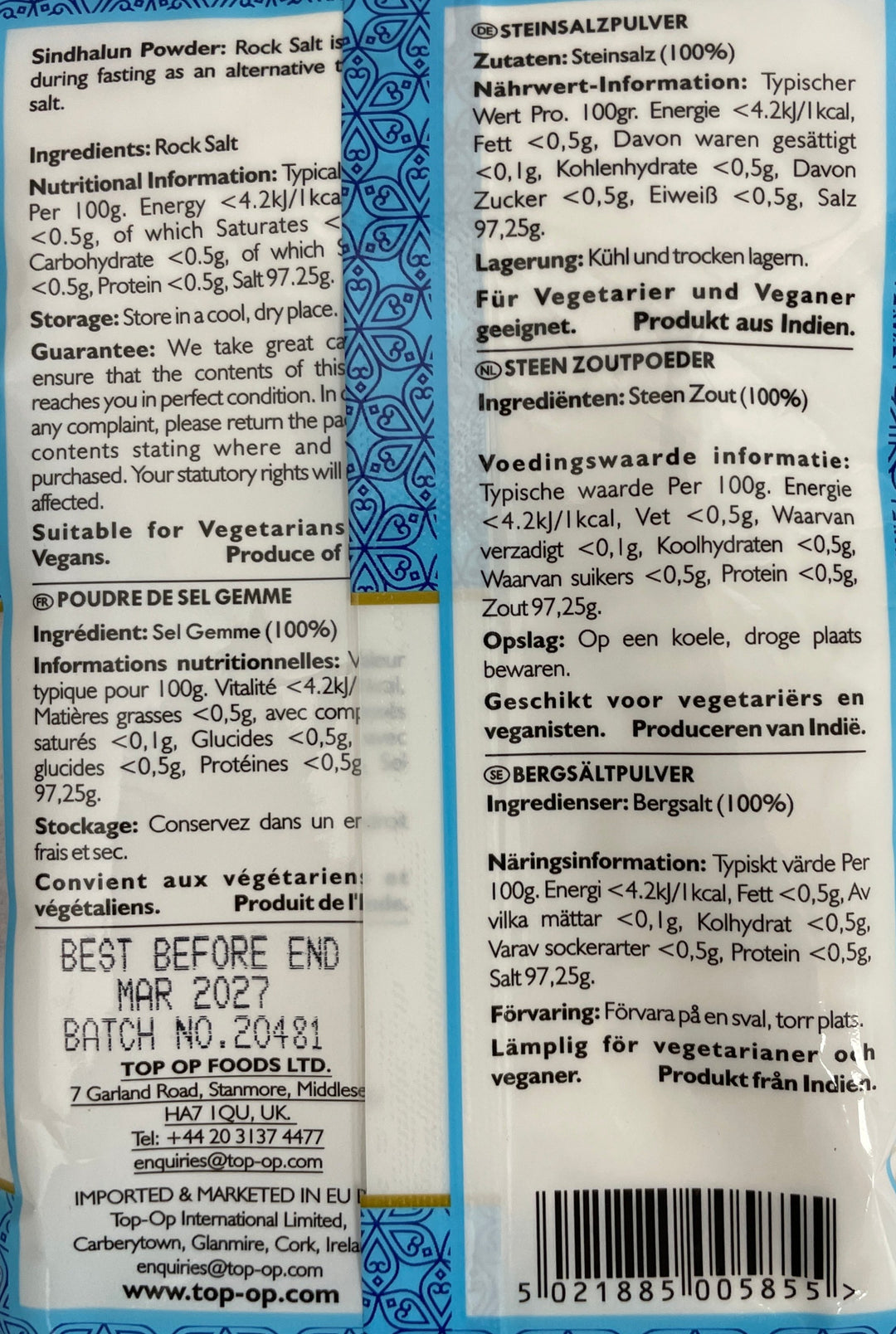 Top Op Salt Sindhalun Powder 100g