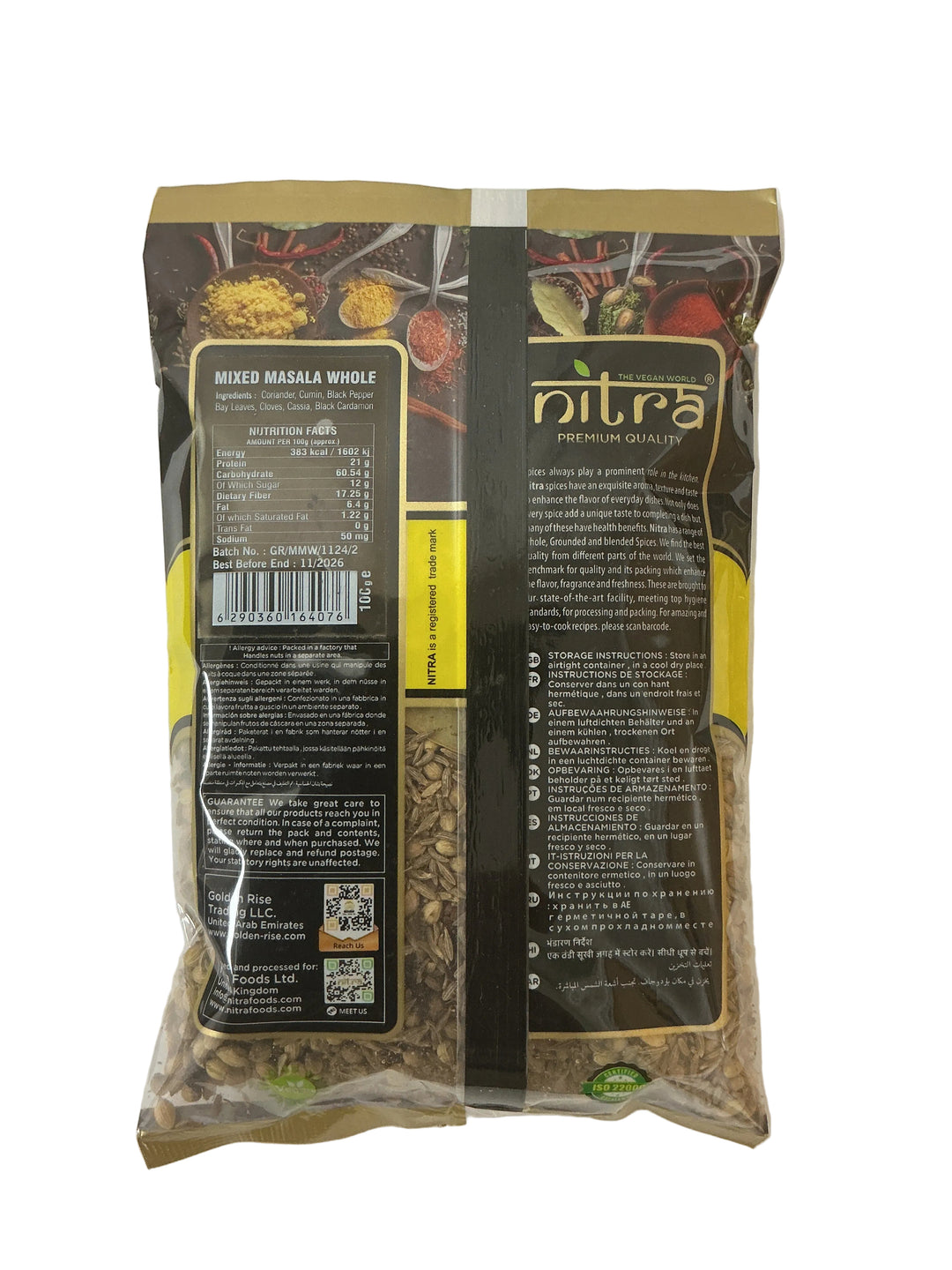 Nitra Spices Mixed Masala Whole 100g Mix & Match Any 3 for £1.98