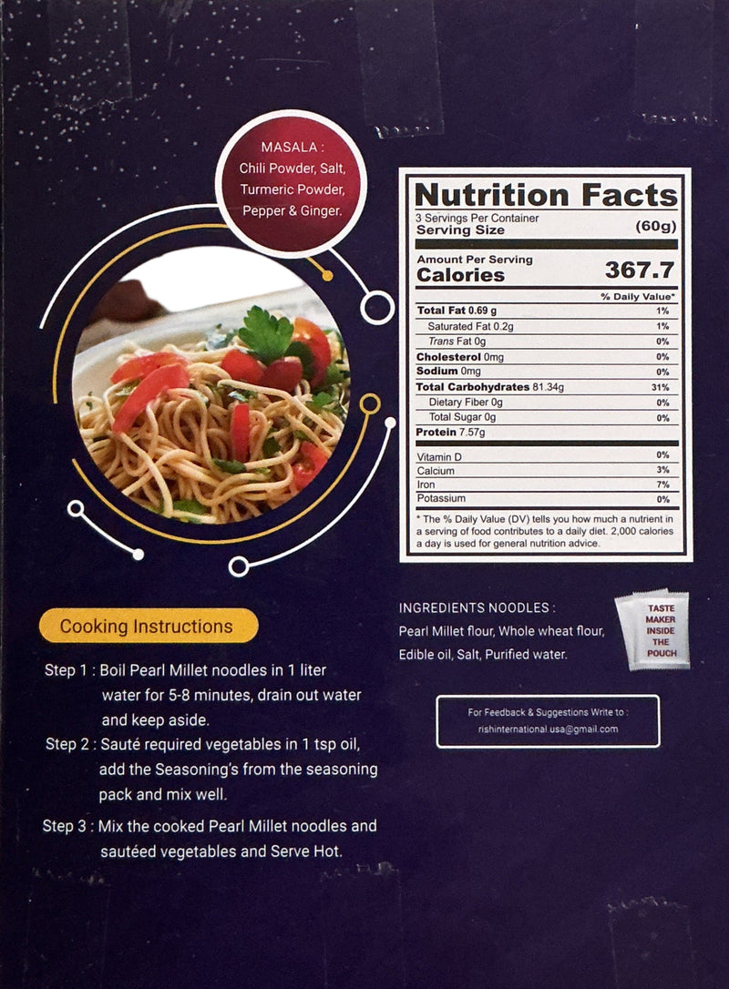 Shree Krishna Pearl Millet Noodles 180g