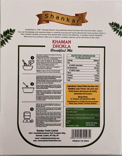 Shankar Khaman Dhokla Mix 500g BBE SEP 2025