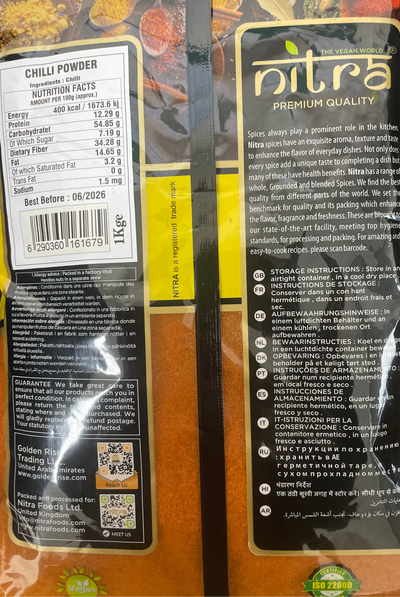 Nitra Chilli Powder 1Kg