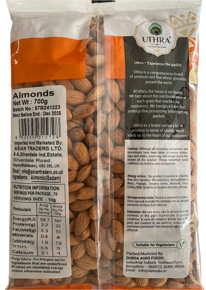 Uthra Almonds Premium Quality 700g