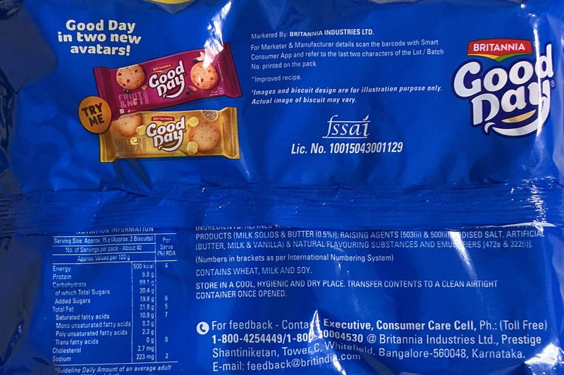Britannia Good Day Cookies Family Pack Butter 600g