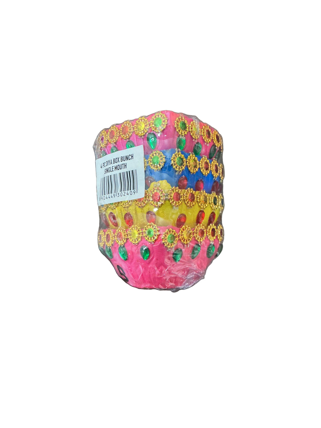 Diwali Designer Clay Diyas 4pcs