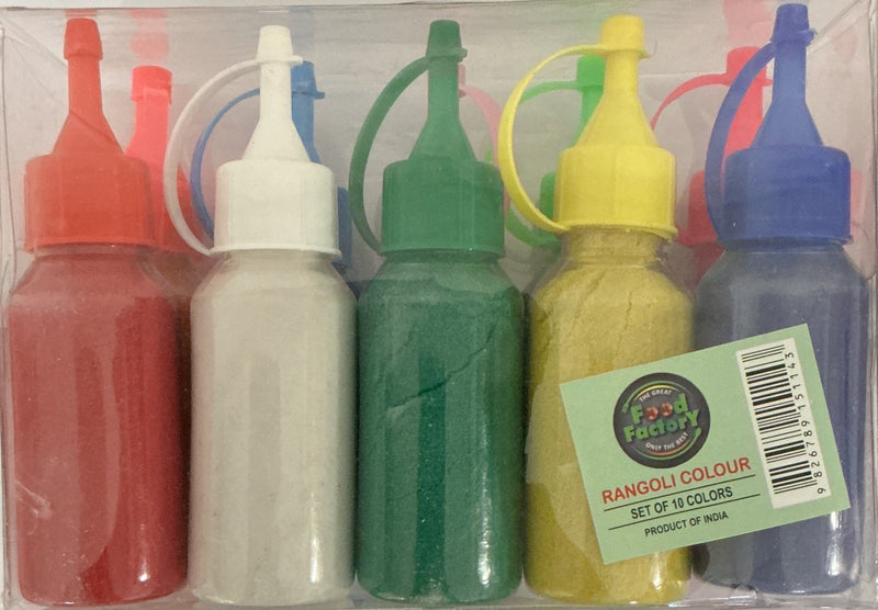 Food Factory Rangoli Colours Set of 10