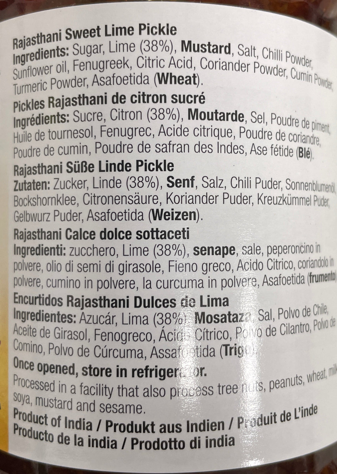 Ashoka Pickle Sweet Lime 575g