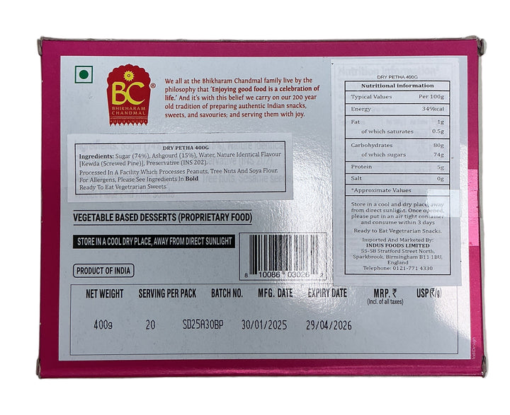 Bhikharam Chandmal Sweets Bikaneri Dry Petha 400g