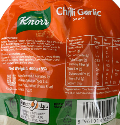 Knorr Sauce Chilli Garlic 400g EXP 06/07/2025