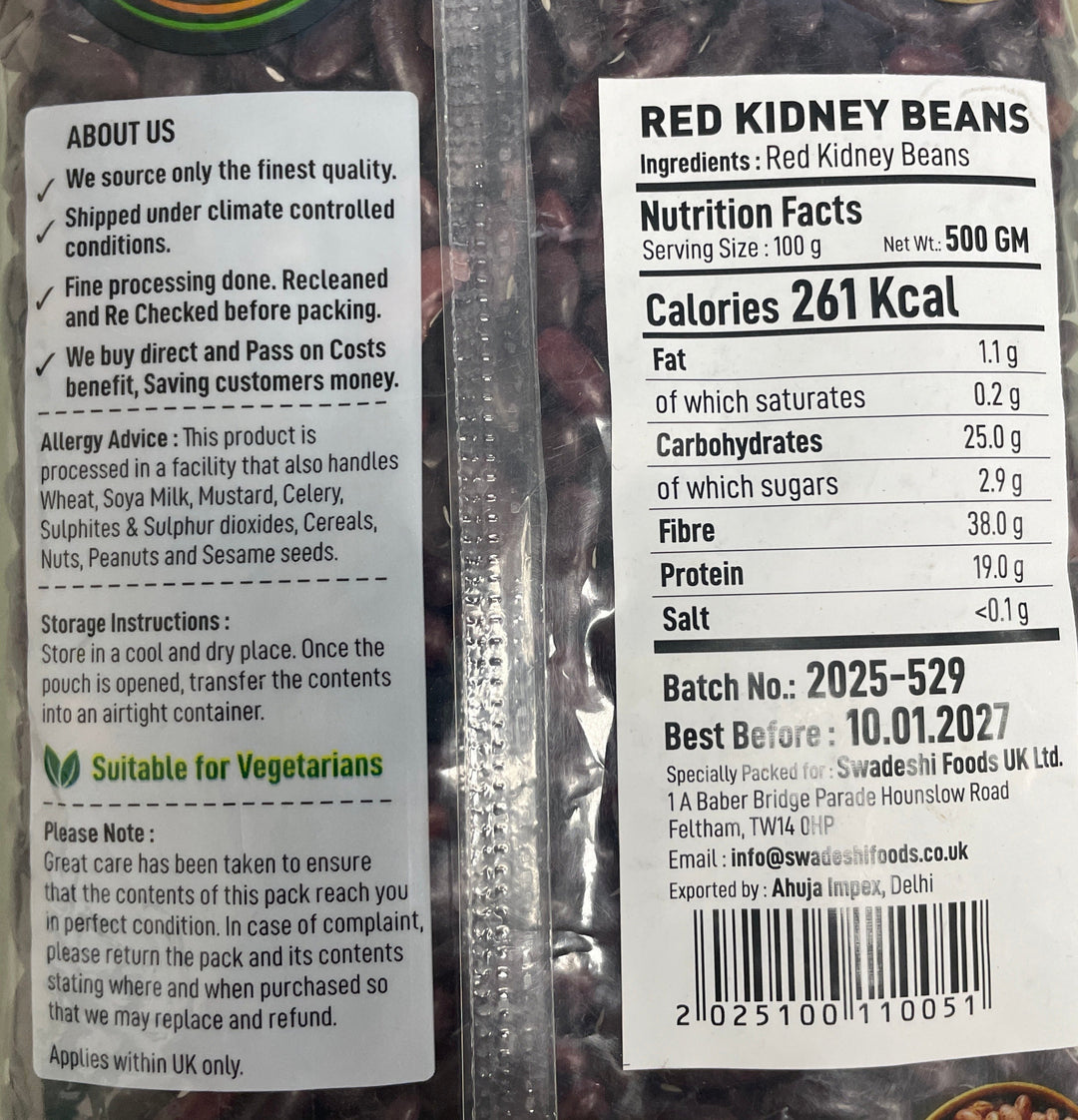 Food Factory Beans Red Kidney Rajmah 500g