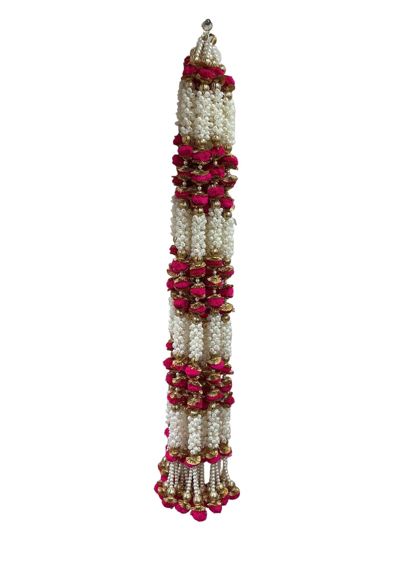 Diwali Decoration Hanging Garlands Pink 10Pcs Approx 105cm Long