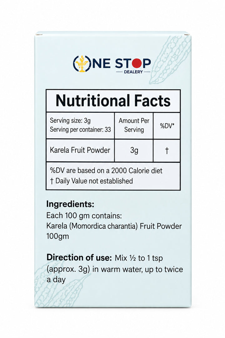 One Stop Ayurveda Powder Karela 100g