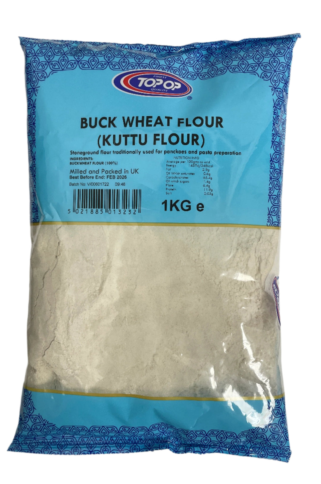 Top Op Flour  Buck Wheat Kuttu 1Kg