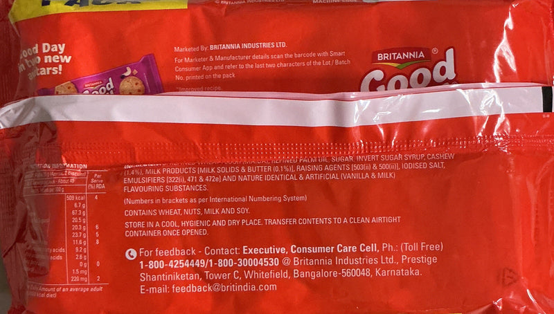 Britannia Good Day Cookies Family Pack Cashew 600g