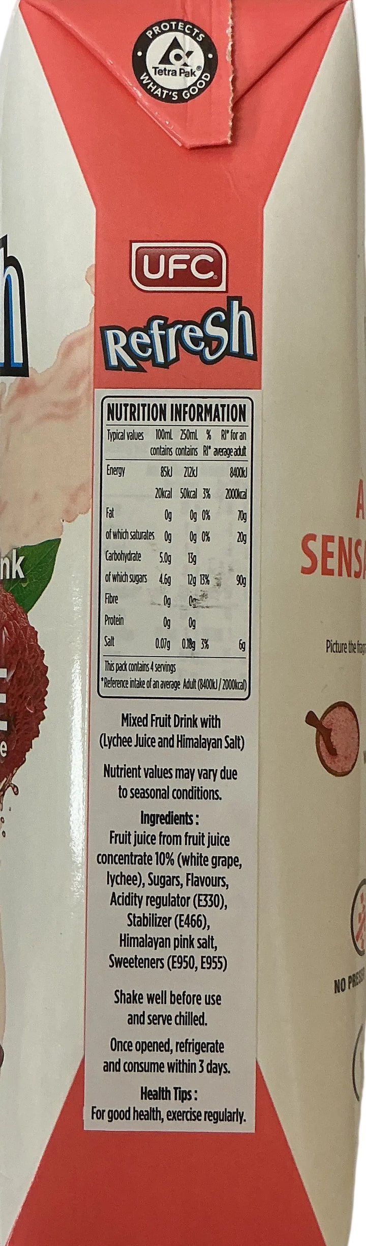 UFC Juice Mixed Fruit Lychee With Himlayan Salt 1ltr