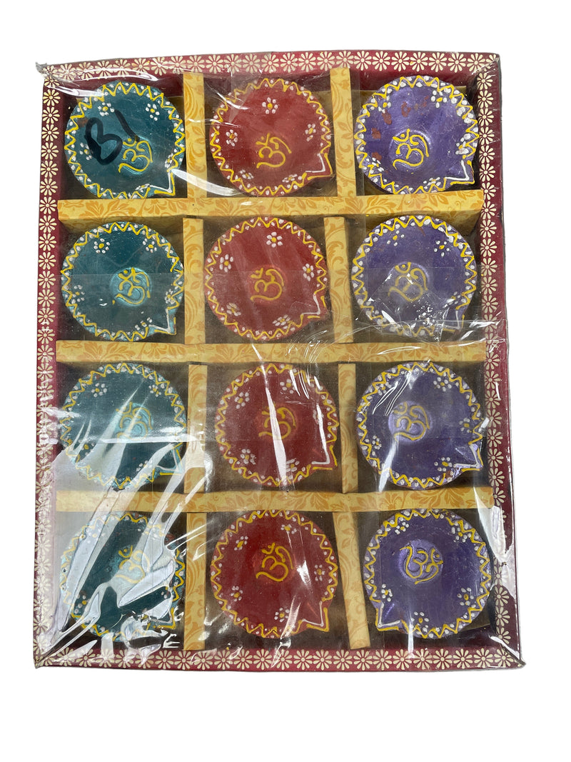 Diwali Designer Clay Diyas Assorted 24 Pack B1