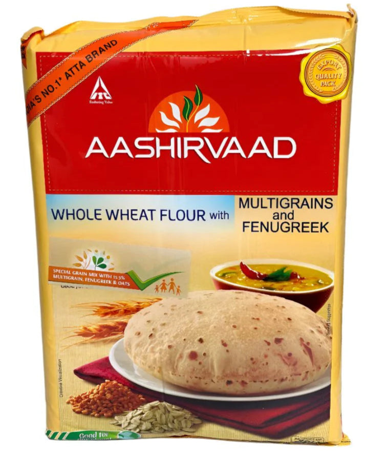 Aashirvaad Flour Sugar Release Multigrain Fenugreek Low GI Atta 5kg