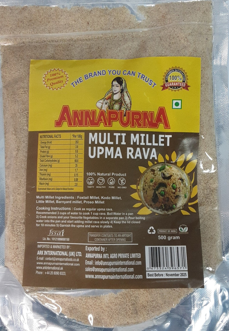 Annapurna Multi Millet Upma Rava 500g