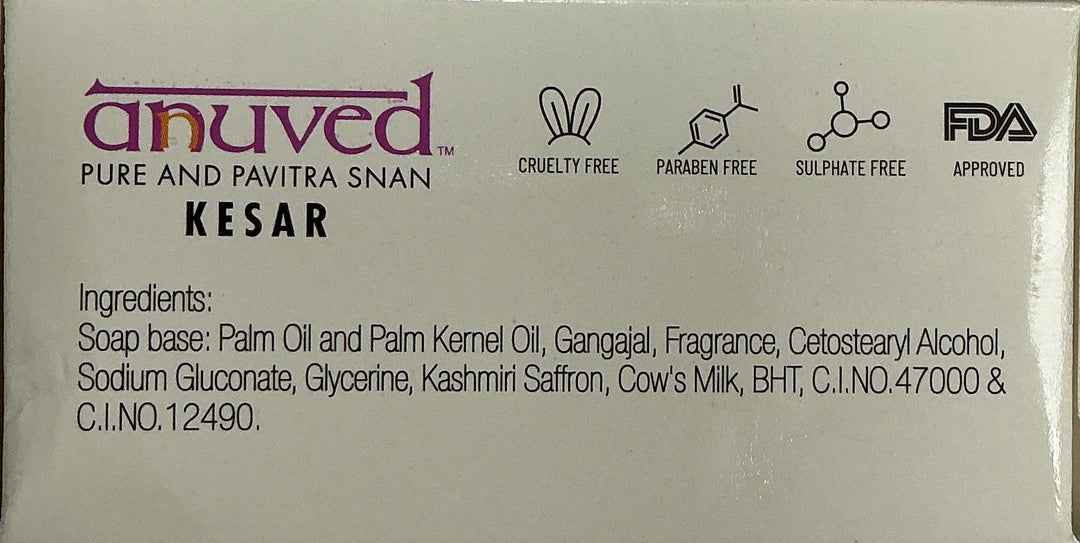 Anuved Soap Kesar 125g