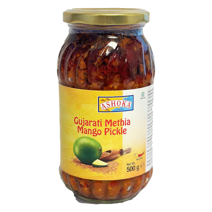 Ashoka Pickle Mango Gujarati Methia 500g