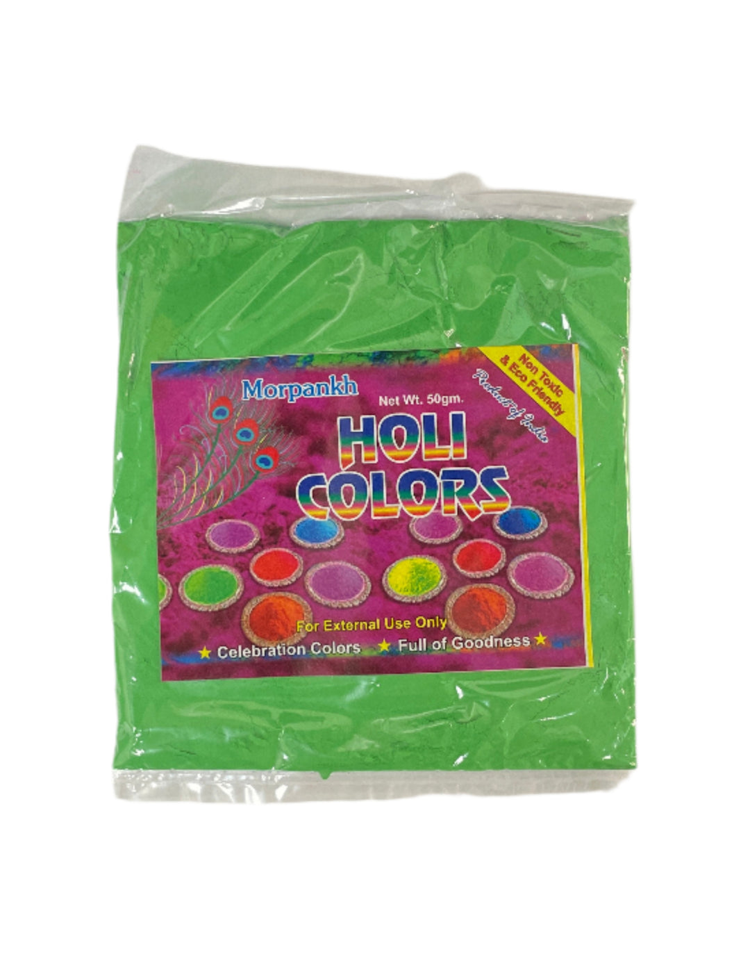 Holi Colours Organic Non Toxic & Eco Friendly 50g Green Mix & Match Buy 1 Get 1 Free