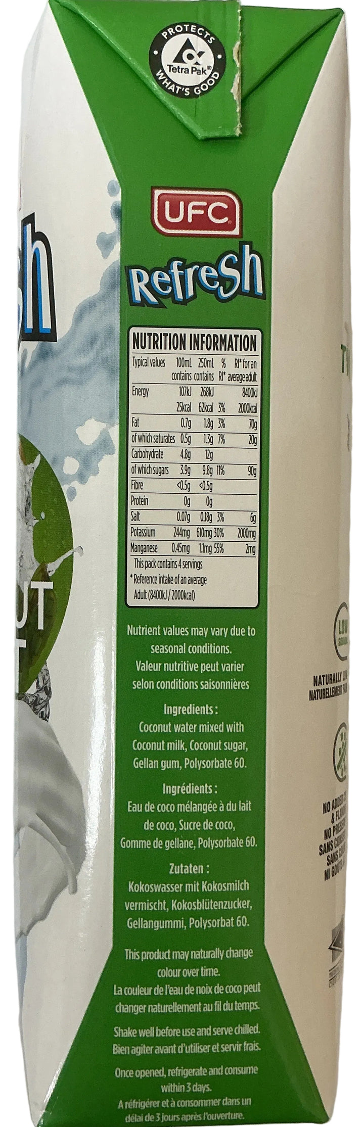 UFC Refresh Coconut Twist 1ltr