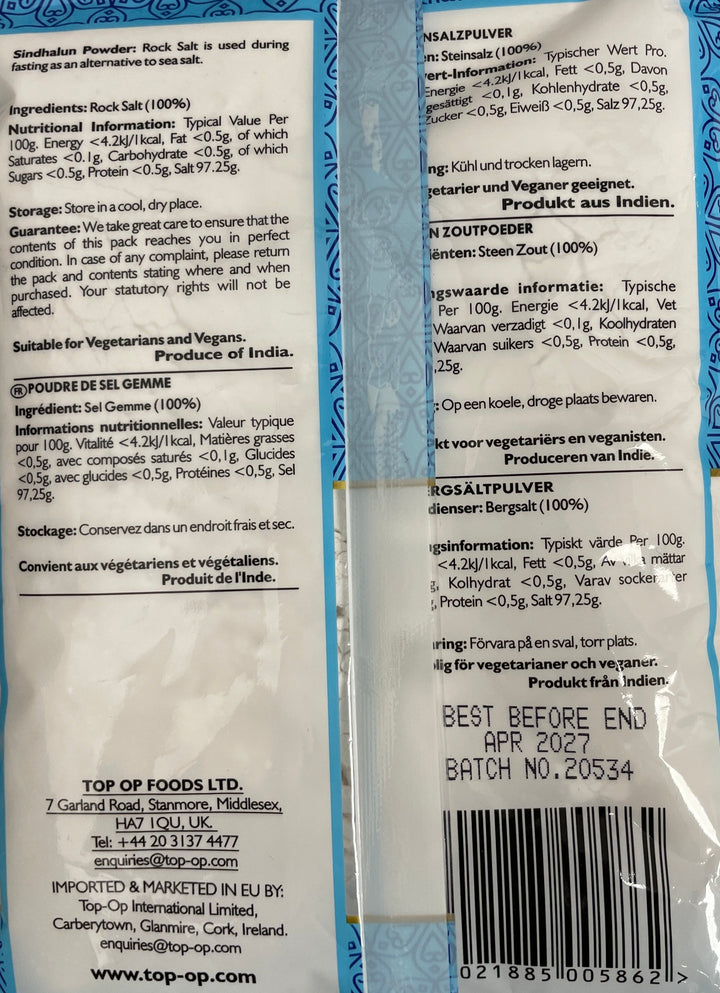 Top Op Salt Sindhalun Powder 375g