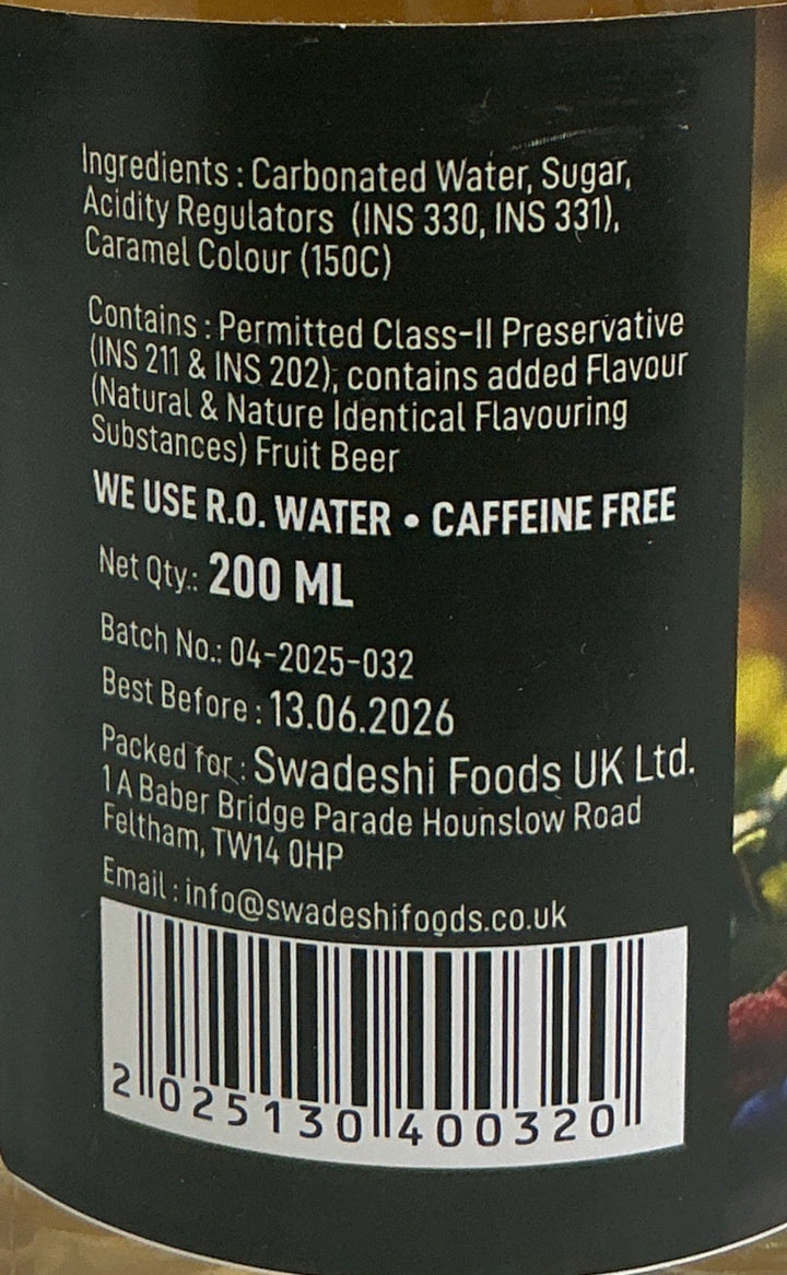 Food Factory Soda Fruit Beer Bante Wali Bottle 200ml