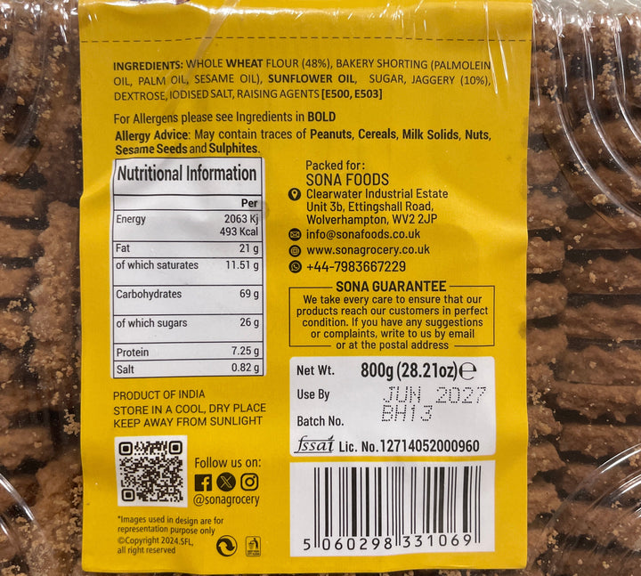 Sona Biscuits Atta 800g