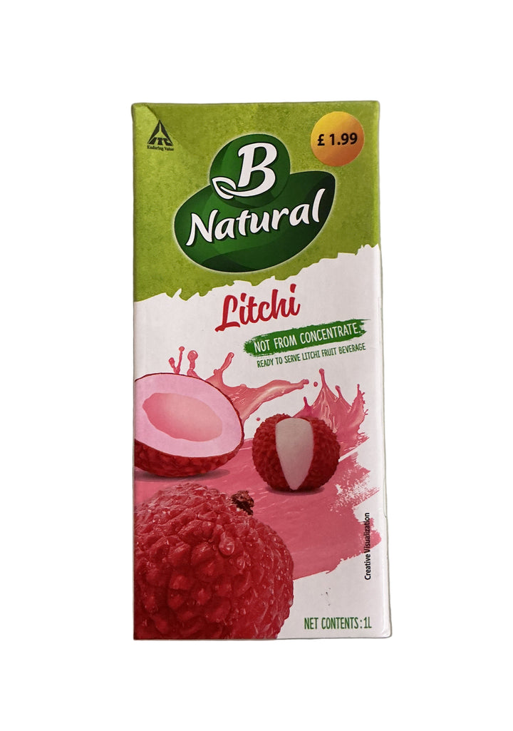B Natural Juice Litchi 1ltr
