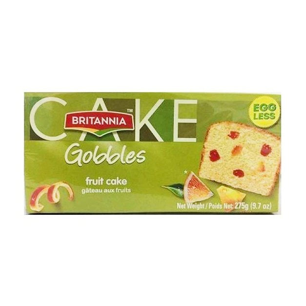 Britannia Fruit Cake Gobbles Eggless 275g PM - ExoticEstore