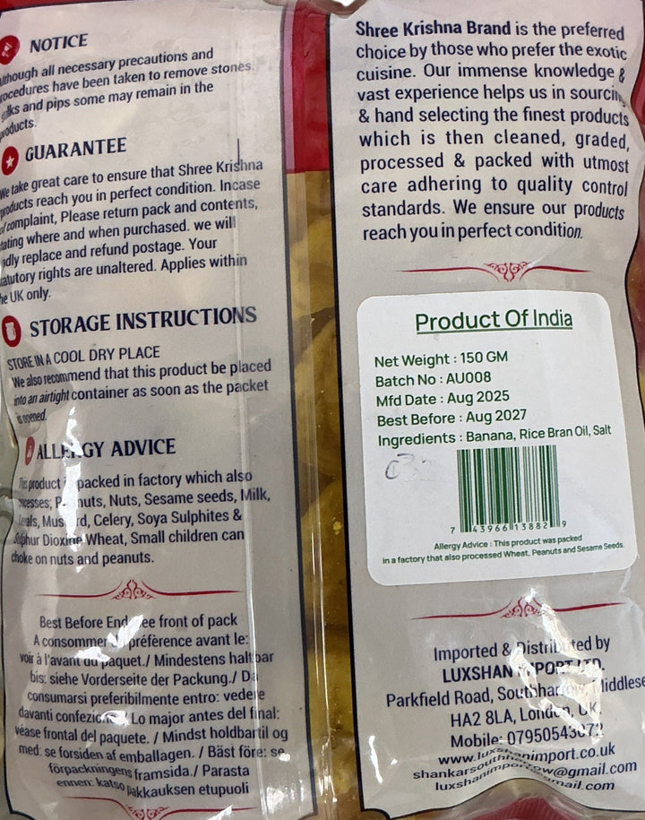 Shree Krishna Banana Chips 150g