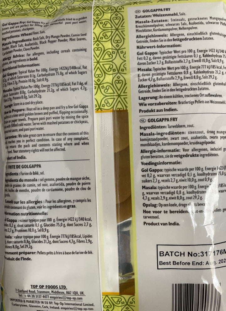 Top Op Gol Gappa Fry With Masala 250g