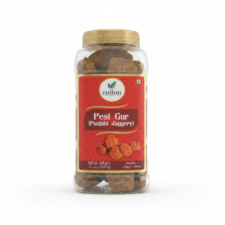 Callon Jaggery Pesi Gur Premium Quality 1Kg