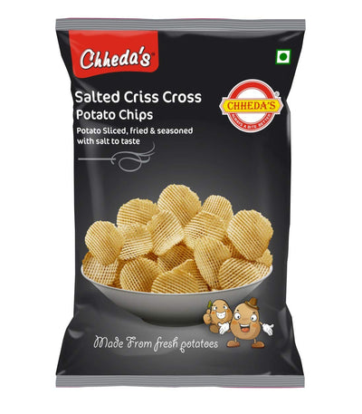 Chhedas Criss Cross Potato Chips Salted 170g