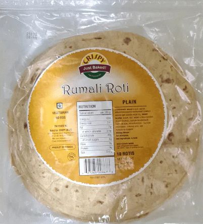 Crispy Rumali Roti Plain 10pcs 600g