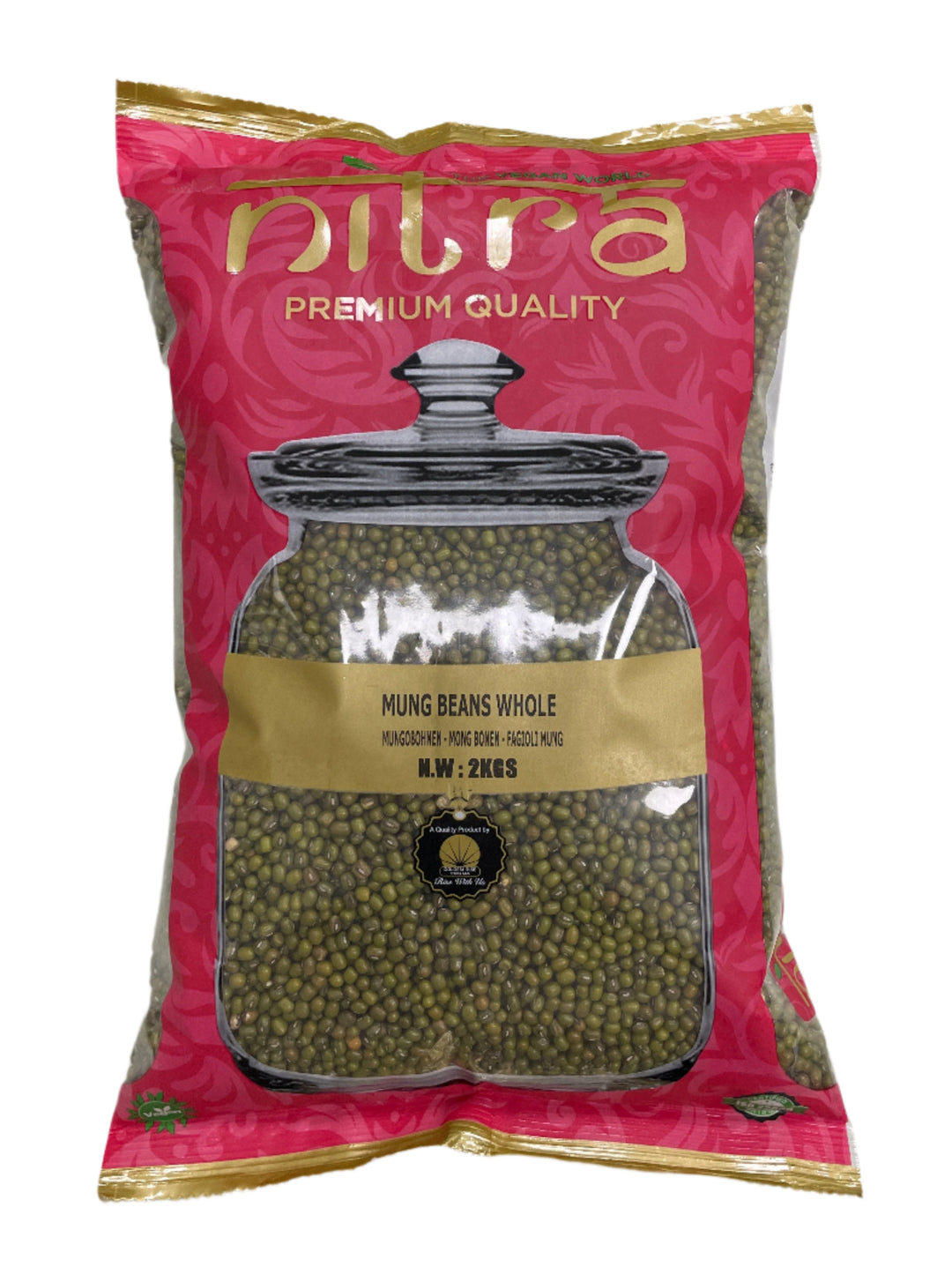 Nitra Beans Mung Whole Premium Quality 2Kg
