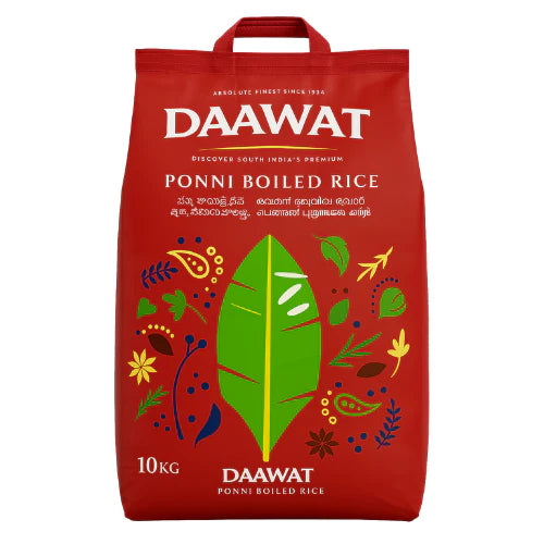 Daawat Rice Ponni Boiled 10Kg - ExoticEstore