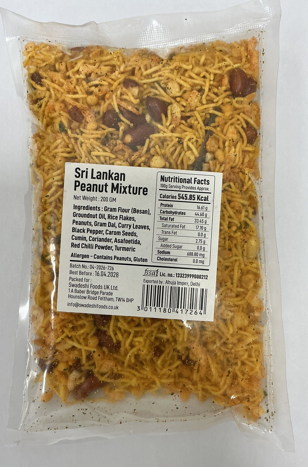 Desi Style Namkeen Sri Lankan Peanut Mixture 200g