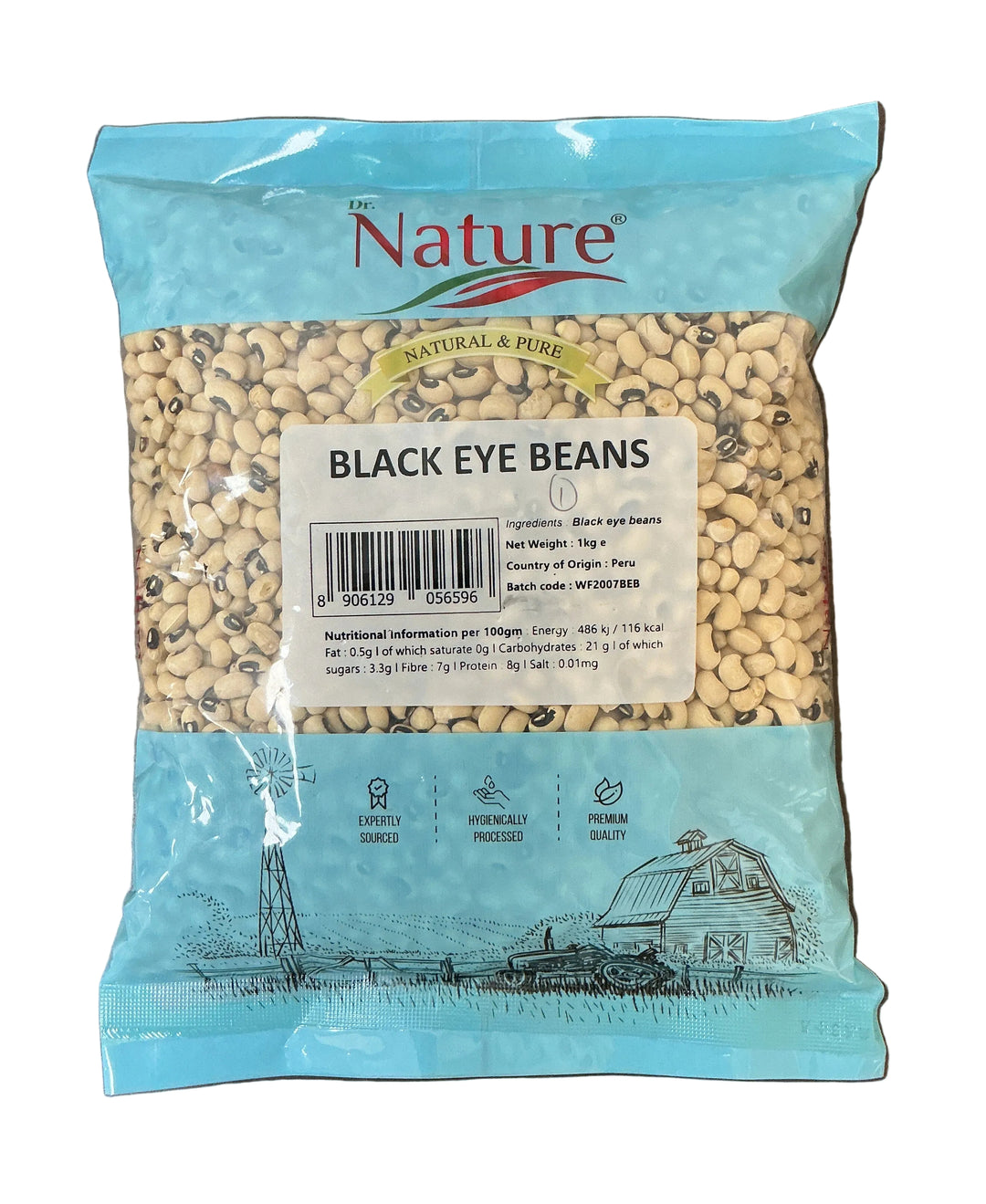 Dr Nature Lentils Black Eye Beans 1kg - ExoticEstore