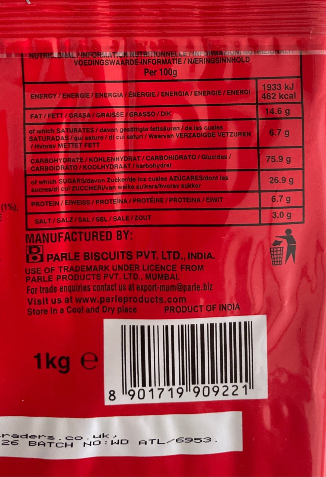 Parle G Gold Biscuits 1Kg