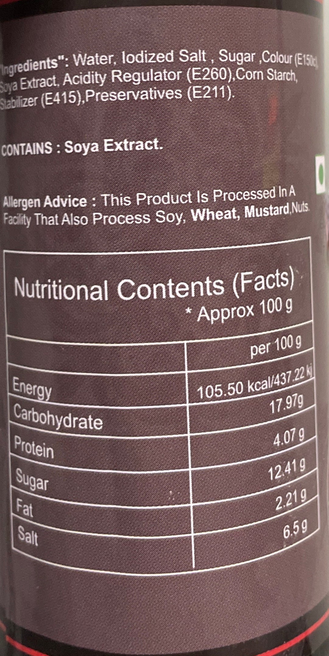 Food Factory Sauce Dark Soy 210g